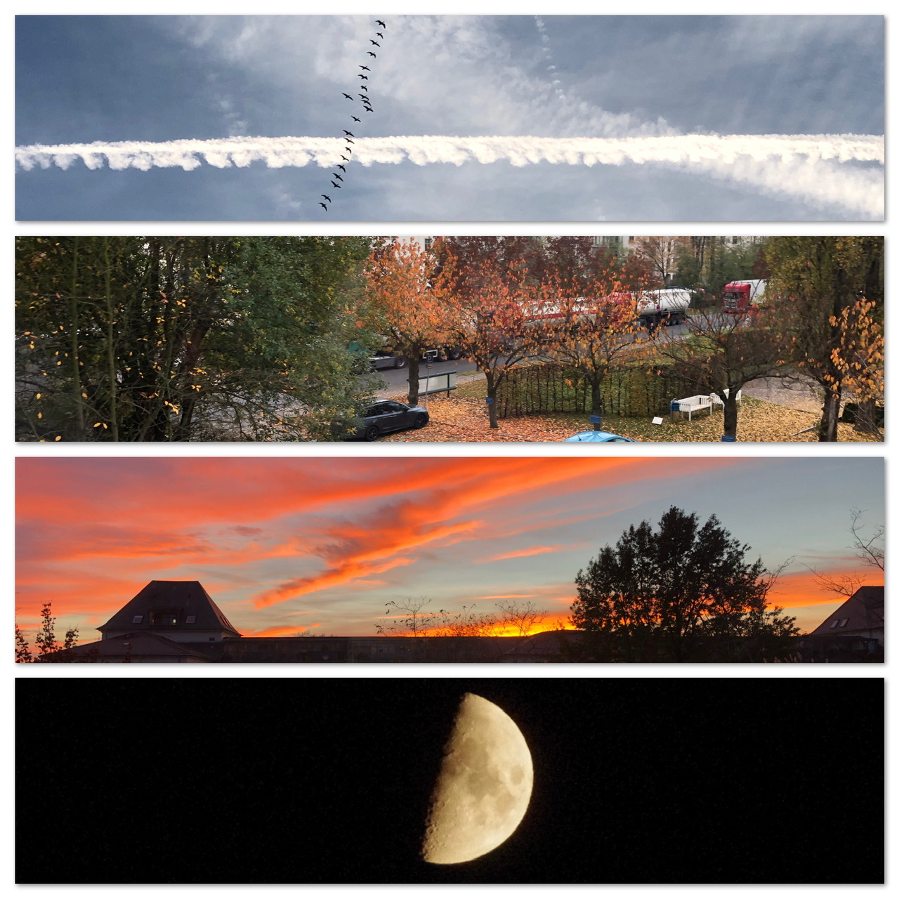früh - mittags - abends - nachts früh - mittags - abends - nachts