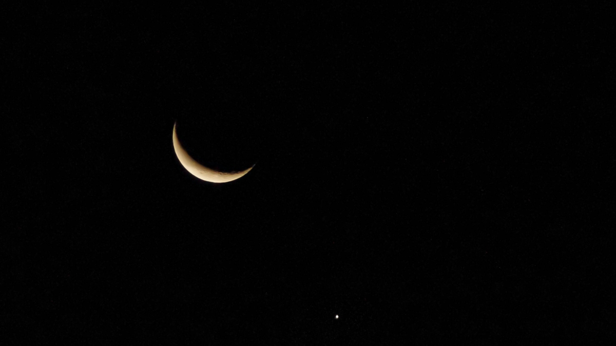 Mond und Venus Mond und Venus