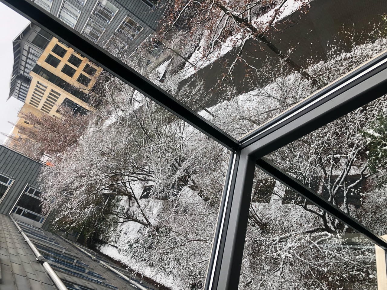 Fensterblick im Winter Fensterblick im Winter