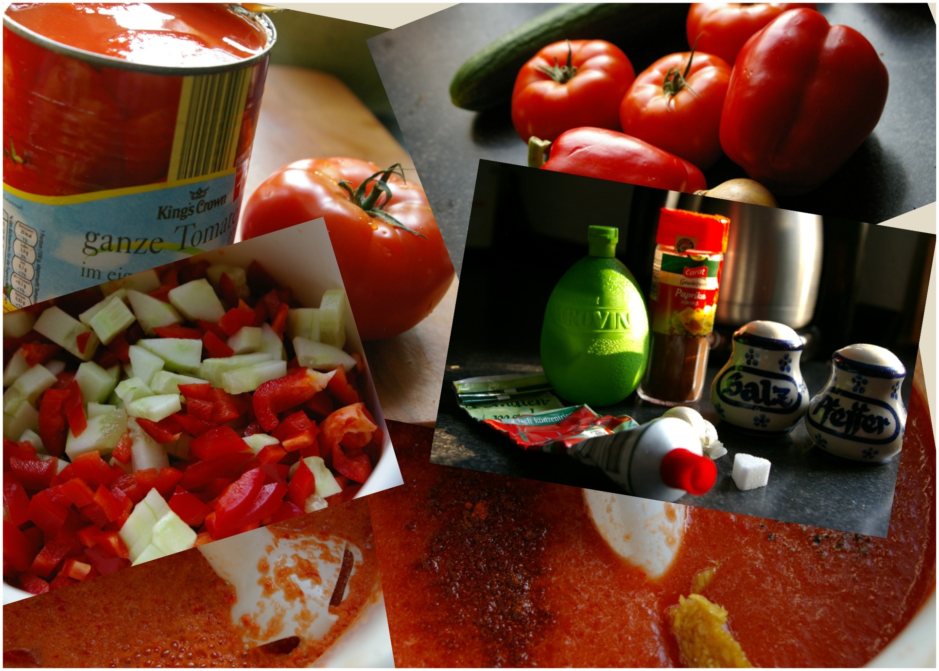 Gazpacho mit Garnelen Gazpacho mit Garnelen