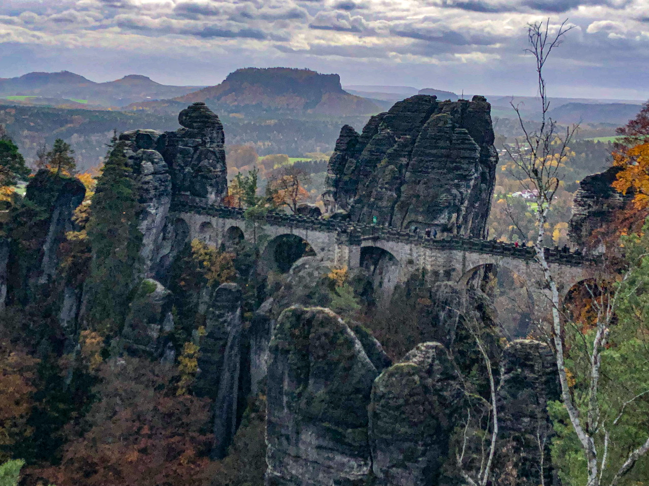 Aussicht zur Basteibrücke Aussicht zur Basteibrücke
