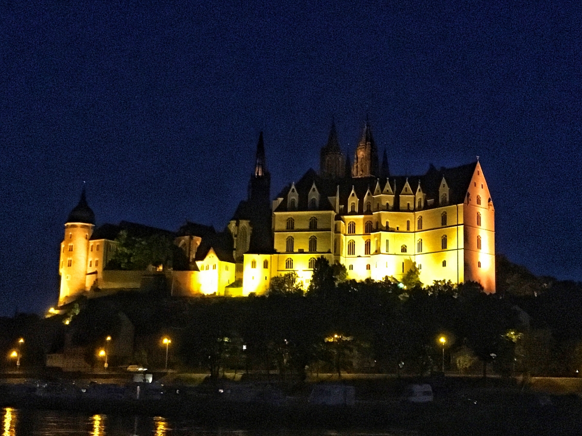 Burg Meißen bei Nacht 