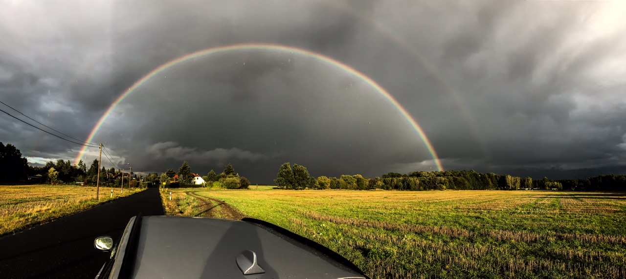 Regenbogen über Königsbrück Regenbogen über Königsbrück