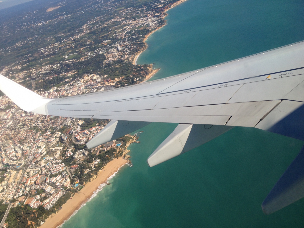 Landeanflug in Portugal 