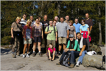Wandergruppe Forker im Herbst 2011