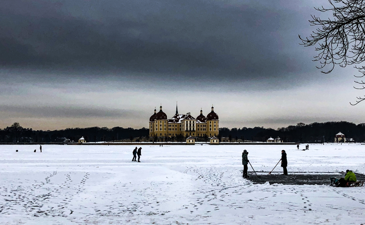 Schloß Moritzburg im Winter Schloß Moritzburg im Winter