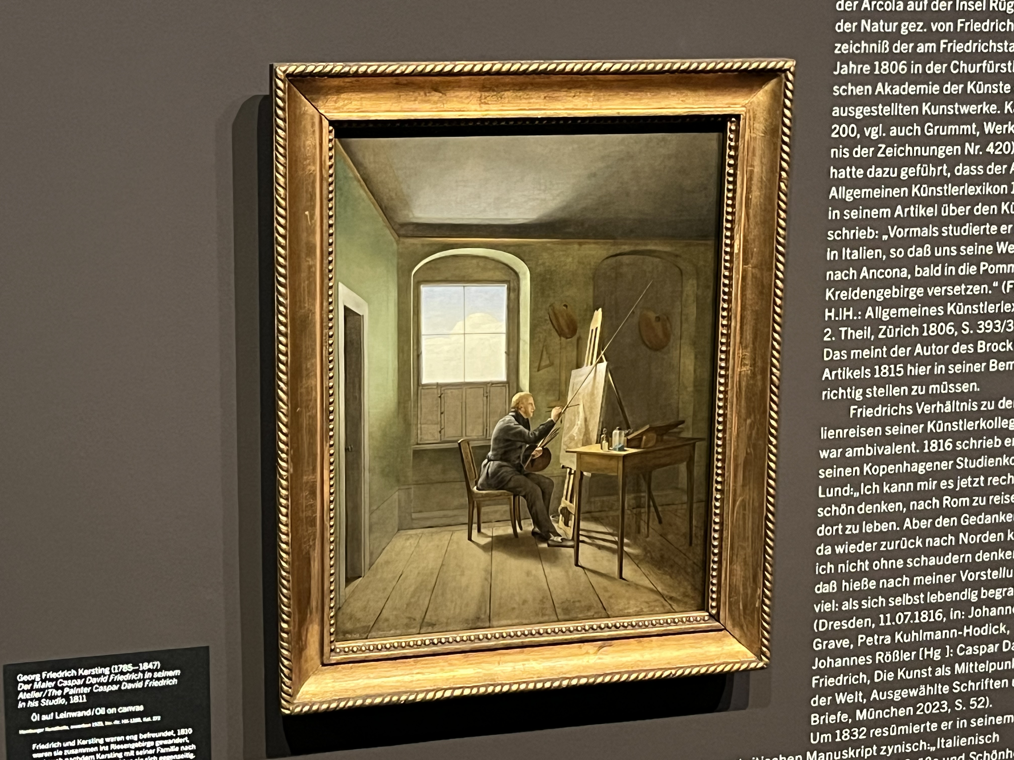 Caspar David Friedrich in seinem Atelier Caspar David Friedrich in seinem Atelier