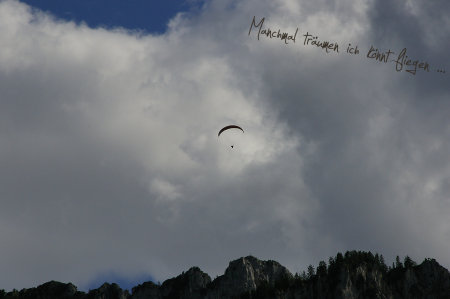 manchmal träumen ich könnt fliegen